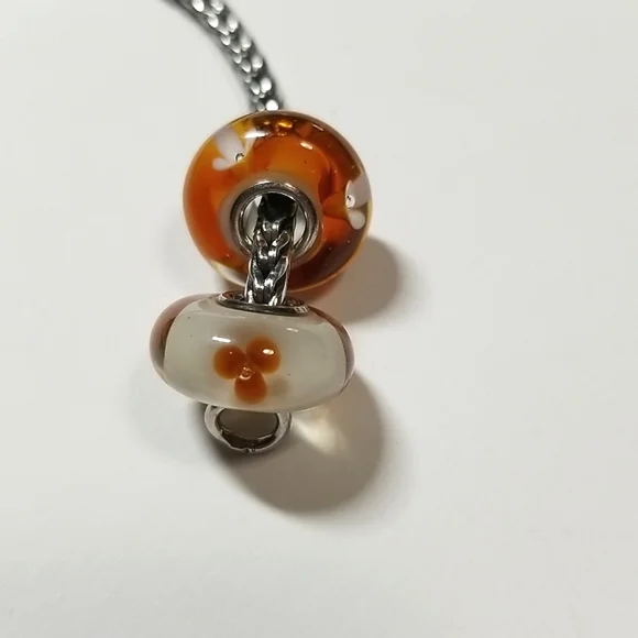 2 x Trollbeads OOAK Bubble Flowers - Picture 7 of 11